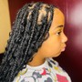 Lemonade braids with knotless braids at the back