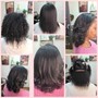 Steam Shampoo and Silk Press/Natural Style (no extensions)