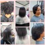 Steam Shampoo and Silk Press/Natural Style (no extensions)