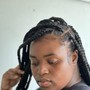 Large Knotless Braids