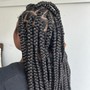 Large Knotless Braids