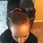 Feed in Cornrows/ Stitch braids