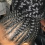 Feed in Cornrows/ Stitch braids