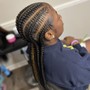 Cornrows on natural hair