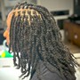 Dread retwist half hair