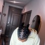 Loc retwist(on head with shaved sides)