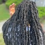 Wash and trim natural hair