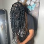 Medium bohemian knotless human hair