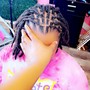 Kid's Braids With Weave & Beeds