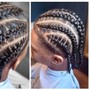 Men's Braids Straight Back