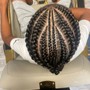 6-8 ponytail braids