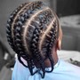 Men's Braids Straight Back