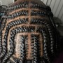 Large Knotless Braids