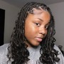 Medium Short Bohemian Knotless Braids