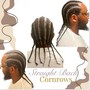 Traditional Cornrows straight back