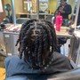 Dread retwist and style