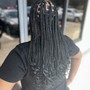 Medium Mid back Knotless Braids