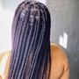 Medium Knotless boho braids