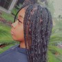 Large knotless braids