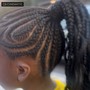 Braided ponytail (medium)