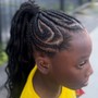 Braided ponytail (medium)