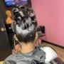 Sleek pony tail natural hair