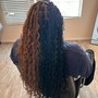 Bohemian Knotless Braids ( Medium)