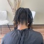 Retwist with style shoulder length