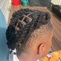 Twist/Braids with tapered haircut-Men