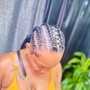 Mohawk boho Knotless braids