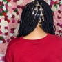 Braids with hair added