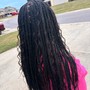 Small Boho Knotless Braids