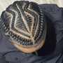 Braids/Twists (natural hair ) half head/shaved sides