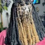 Invisible two strand twist boho bob (Hair Incl)