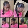 Braids with weave in the back