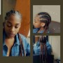 Large knotless Box Braids