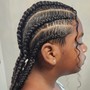 Medium Knotless  Braids