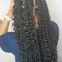 Island twist with curls