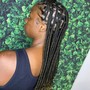 Knotless/ box’s Braids touch up small waist length