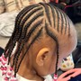 Toddler Girls Large Knotless Braids