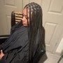 Kid's 11 yr box braids (medium short )