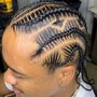 2 Braids Cornrows FULL HEAD