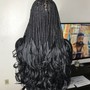 Large 2 STRAND TWISTS HALF HEAD