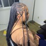 2-4 Braids Cornrows HALF HEAD