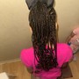 Cornrows feed-in braids