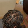 Cornrows feed-in braids