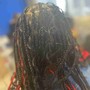 Boho knotless braids (medium) and synthetic hair)