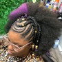 Half Crochet / 4-6 cornrows in front