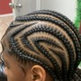 Half Crochet / 4-6 cornrows in front