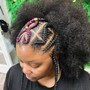 Half Crochet / 4-6 cornrows in front